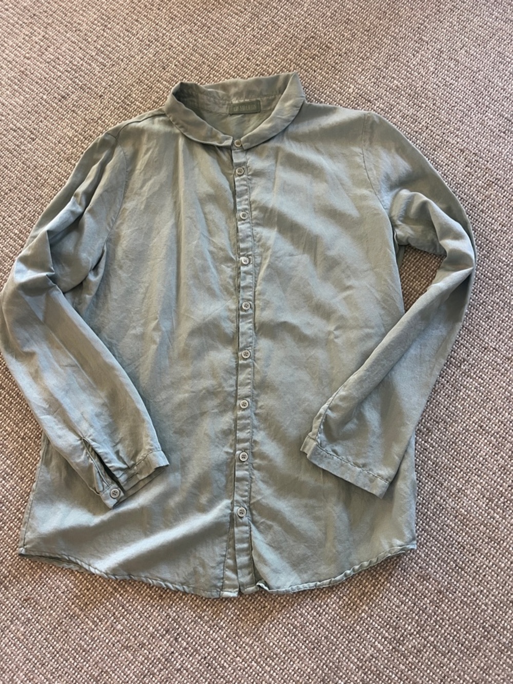 CP Shades sea foam green blouse Sz M silk/cotton